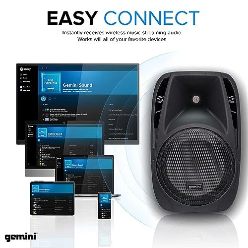 ES-210MXBLU-ST: 150W Portable PA System with Dual 10" Speakers - Image 6