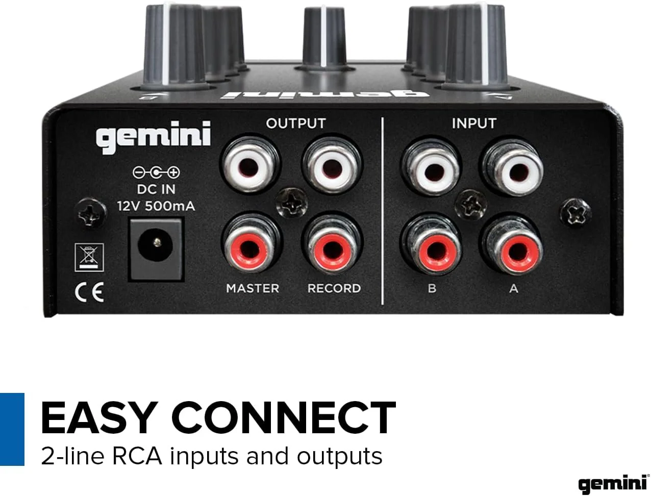 MM1 Professional Metal 2-Channel Pocket DJ Mixer - Portable - Image 5